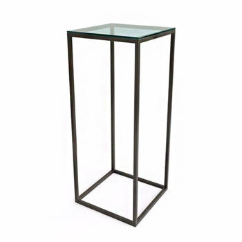 Коктейльный стол High Cube Glass черного цвета