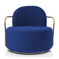 Аренда кресла Orion из вельвета синего цвета 2-2