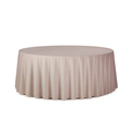 Аренда бархатной пыльно-розовой скатерти на круглый стол Ø180 см-2