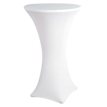 Стрейч чехол на коктейльный стол белый