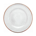 Аренда прозрачной тарелки Корсика 33 см с каймой розовое золото-2