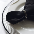 Аренда прозрачной тарелки Корсика 33 см с черной каймой 3-2
