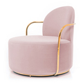 Аренда кресла Orion из вельвета розового цвета-2