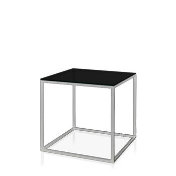 Журнальный стол Cube black серого цвета