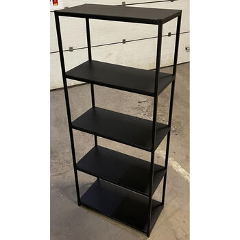 Металлический стеллаж черного цвета