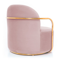 Аренда кресла Orion из вельвета розового цвета 3-2