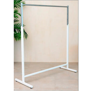 Стойка вешало напольная для одежды белого цвета-1 Стойка вешало напольная для одежды белого цвета