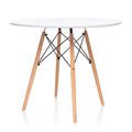 Аренда стола Eames Ø 90 см. белого цвета-2