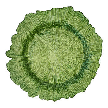 Тарелка Коралл зеленого цвета