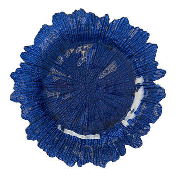 Тарелка Коралл синего цвета