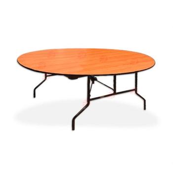 Круглый стол Ø 120 коричневого цвета