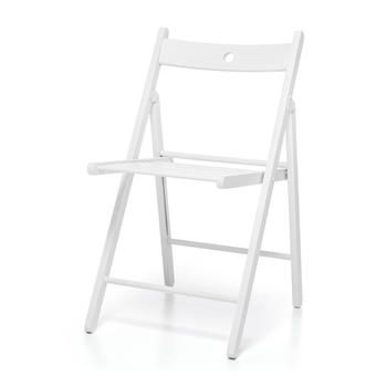 Складной стул Терье белого цвета