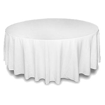 Скатерть белая на круглый стол  Ø150 см.