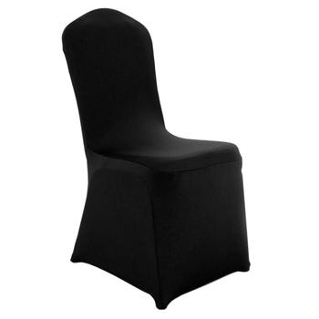 Стрейч чехол на стул черного цвета