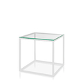 Аренда журнального стола Cube glass белого цвета-2