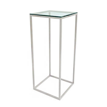 Коктейльный стол High Cube Glass белого цвета