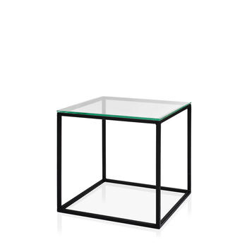 Журнальный стол Cube Glass черного цвета