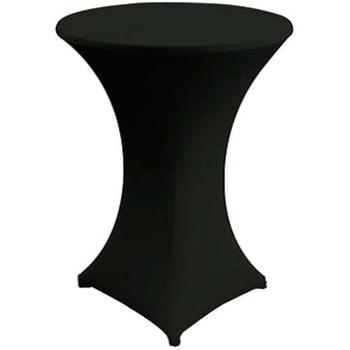 Черный стрейч чехол на на коктейльный стол 110х70